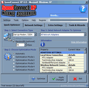 Quick Optimizer Panel