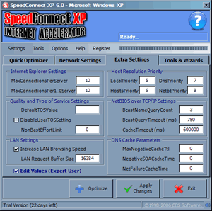 Extra Settings Panel